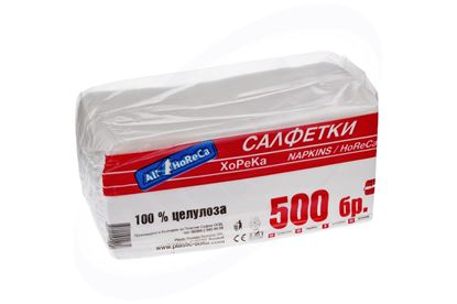Снимка на Салфетки 33 см./33 см. All4Horeca 500 бр./пак. 4 пак./чувал