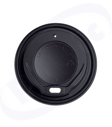 Снимка на Капак за топла напитка Ф80 черен 8oz 10х100 бр./кашон