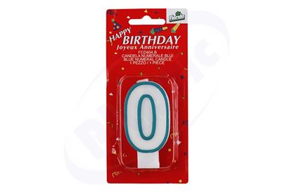 Снимка на ФЛ свещ цифра 0 ФЦД404 синя 1 бр./пак.