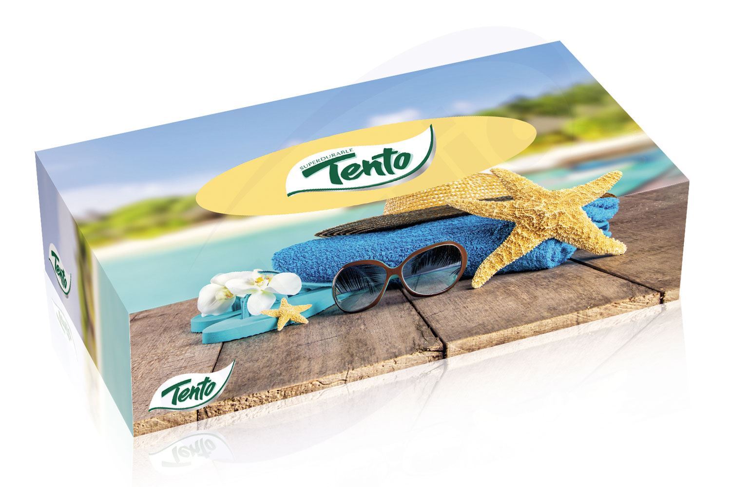 Кърпи за лице ТЕНТО, 2 пл., 70 бр., 32 к./каш. | Plastic Sofia Ltd