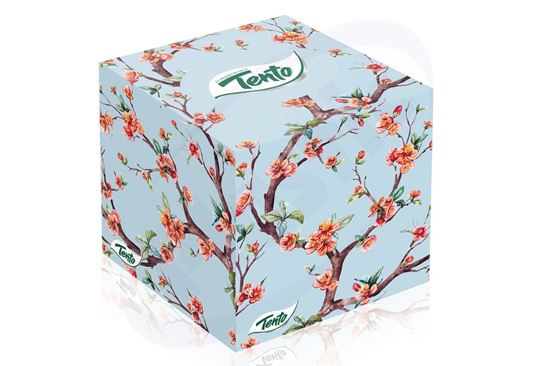 Снимка на Кърпи за лице ТЕНТО, 3 пл., 58 бр., 24 кутии/кашон