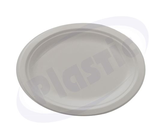 Picture of Eco plate oval pulp Р020 260/195/20mm 20х25pcs