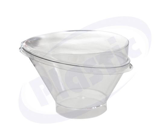 Picture of Bowl Oval with lid 200 ml. B1010 20x12 pcs./box B