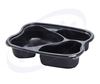 Picture of OFST box with lid 3 compartments 6x30 pcs. 875 ml. black 228/180/52 mm.
