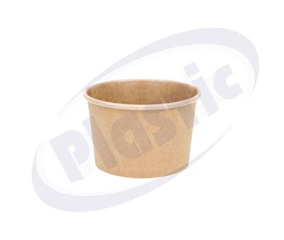 Снимка на Картонена купа 8 oz КРАФТ PSB-8В Ф96 286 мл., 20х25 бр./кашон