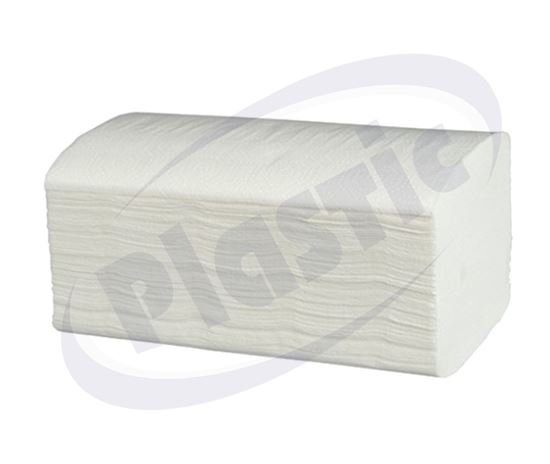 Снимка на Кърпи за ръце цел., 2 пл., V 21 см./25 см., 150 бр./пак., 20 пак./кашон С
