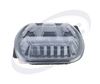 Picture of Rectangular box 4 compartments BLACK with lid PP 200/240 mm. 250 pcs./box OZ