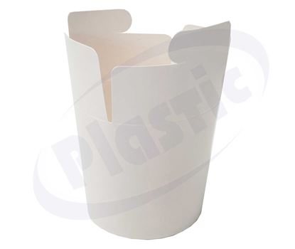 Снимка на Картонена кутия за храна 26oz бяла 750мл 10х50бр