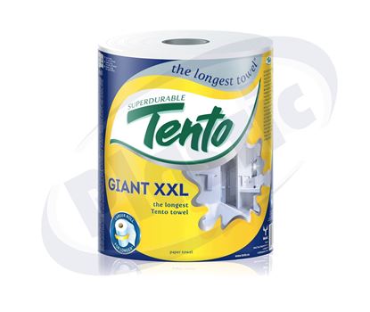 Снимка на Кухненска ролка ТЕНТО XXL, 1 бр., 2 пл., 8 бр./чувал