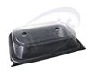 Picture of Hamburger menu box with lid 1 compartment black 180 pcs./box