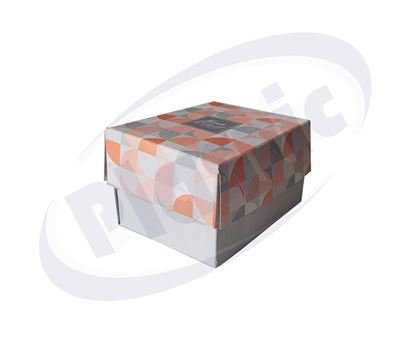 Снимка на Картонена кутия за сладкиши ламинирана К2 SF 10 kg. (196 бр.) 13х10х8 см.
