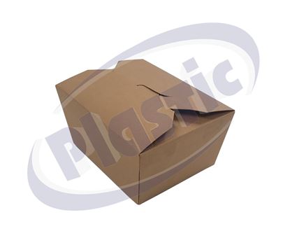 Снимка на Картонена кутия JH-D-001 800 мл. КРАФТ 132/104/64 4х50 бр./каш.