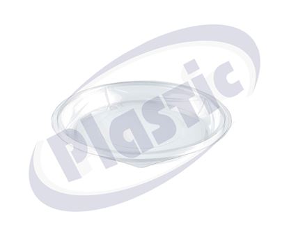 Снимка на С00490 прозр PET капак за кръг.кутия 400 мл 4х75 бр/каш., ДИ1