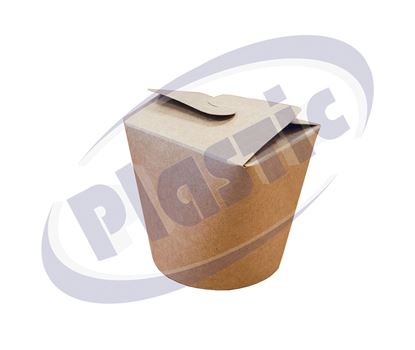 Снимка на Картонена кутия за храна 16oz 500мл КРАФТ 10х50бр/кашон