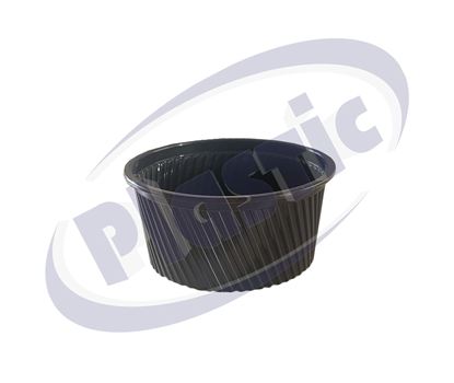 Снимка на СП купа за супа 12oz черна, оребрена 10х50бр