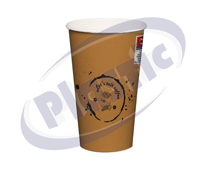 Снимка на Картонени чаши 12oz ф80 ПЛАСТИК 20х50бр./кашон