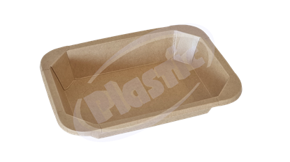 Снимка на Картонена правоълна купа 500мл КРАФТ JH-RS-500B 184/134/32 6x50бр