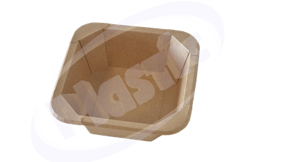 Снимка на  Картонена квадратна купа 500 мл КРАФТ JH-S-500B 141/141/42 6x50бр