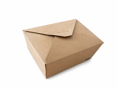 Снимка на Картонена кутия QF3000 3000мл КРАФТ 19.5x14x9см 3х50бр/каш ПО ПОРЪЧКА