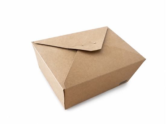 Снимка на Картонена кутия QF3000 3000мл КРАФТ 19.5x14x9см 3х50бр/каш ПО ПОРЪЧКА