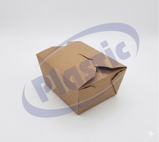 Снимка на Картонена кутия JH-D-004 2000мл КРАФТ 215/158/63 4х50бр/каш